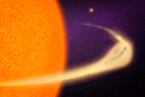 Observan un planeta con cola similar a la de un cometa desintegrándose cerca de su estrella