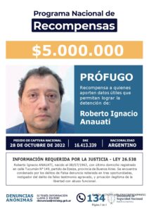 Ofrecen $5 millones de recompensa para capturar a un excomisario bonaerense prófugo